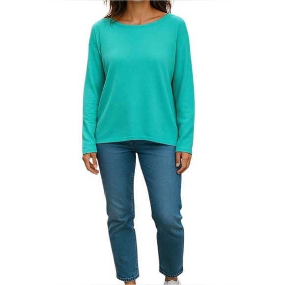 J. Jill Sweaters - J. Jill Wearever Collection Cotton Blend Kelly Green Pullover Sweater Women Sz S